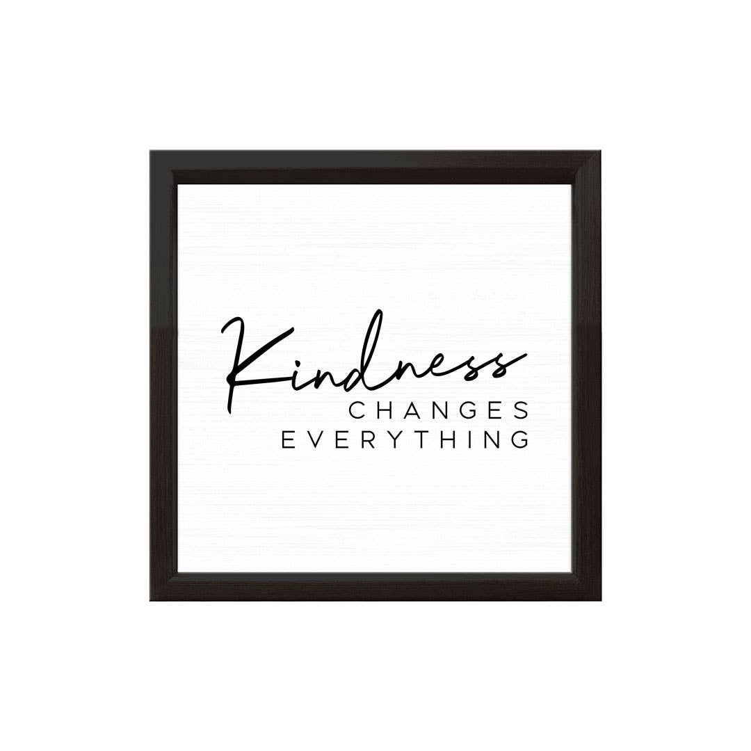 14x14 Wood Sign - Kindness Changes Everything
