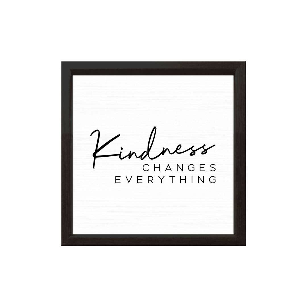 14x14 Wood Sign - Kindness Changes Everything