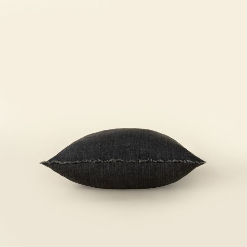 20X20 Lina Linen Pillow - Charcoal
