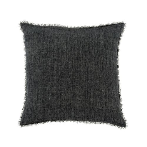 20X20 Lina Linen Pillow - Charcoal