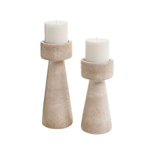 Cement Candle Holder - Large