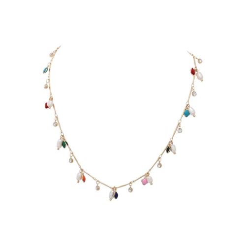 Gold Necklace - Colour Accents