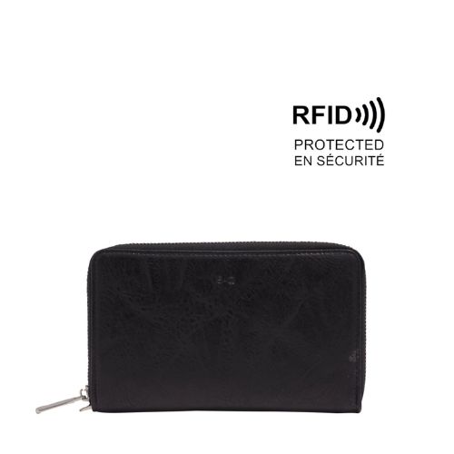Zibby Passport Holder, Colour: Black