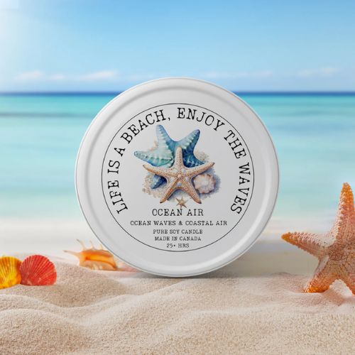 4oz Scented Candle ~ Life is a Beach