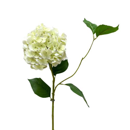 30" Hydrangea Spray - White Green