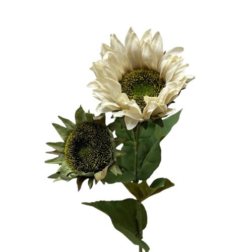 27" Sunflower Spray, Colour: Cream