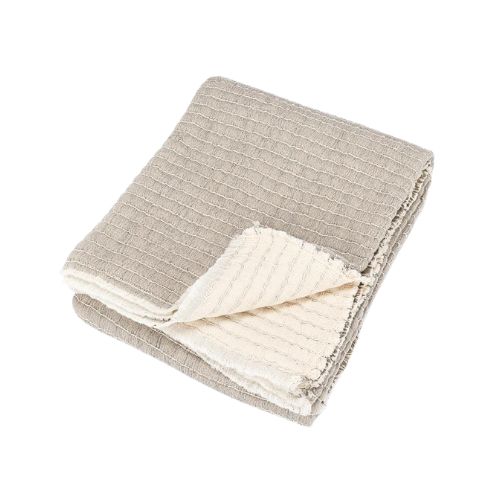 Overstitch Throw - Grey
