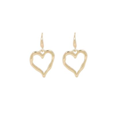 Melting Heart Earrings - Gold