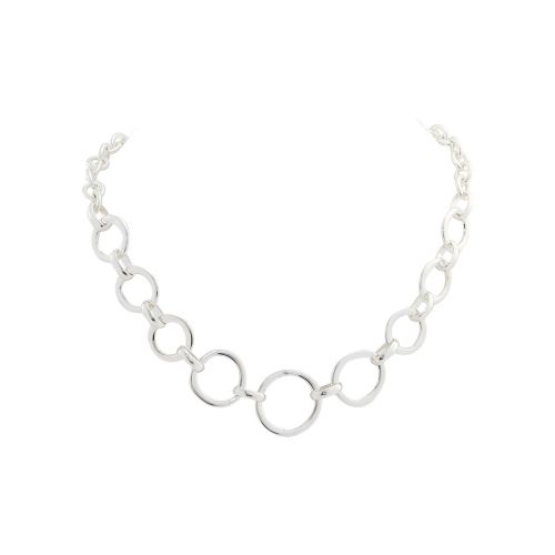 Silver Circles Necklace