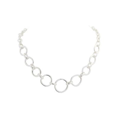Silver Circles Necklace