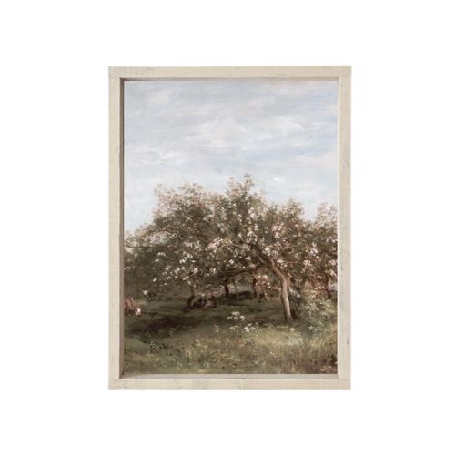7x8.5" Apple Blossom Painting