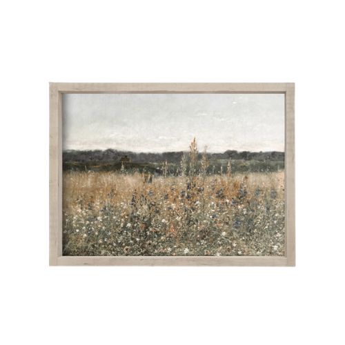 8.5x7" Vintage Wildflower Painting