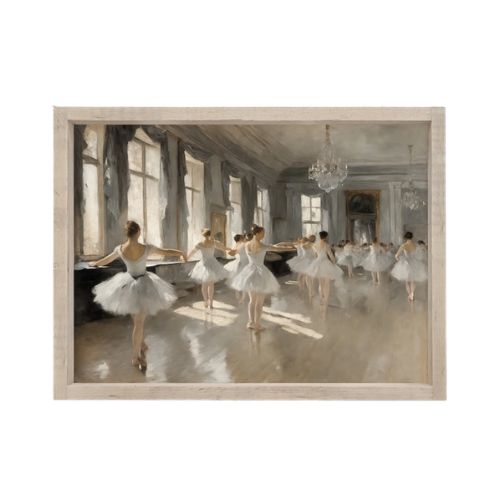 12x9" Vintage Ballerinas Painting