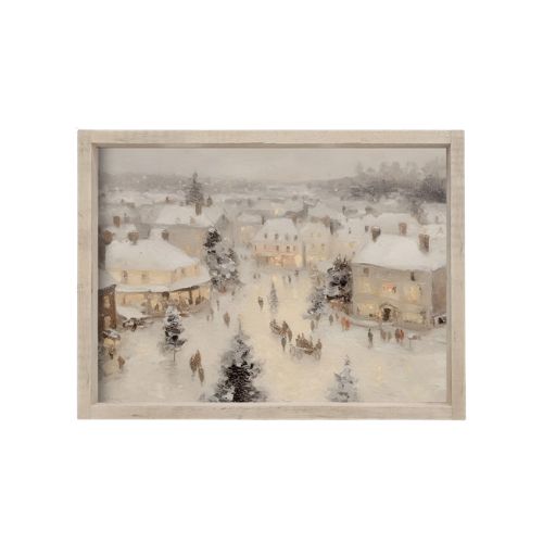 12x9" Christmas Market Painting
