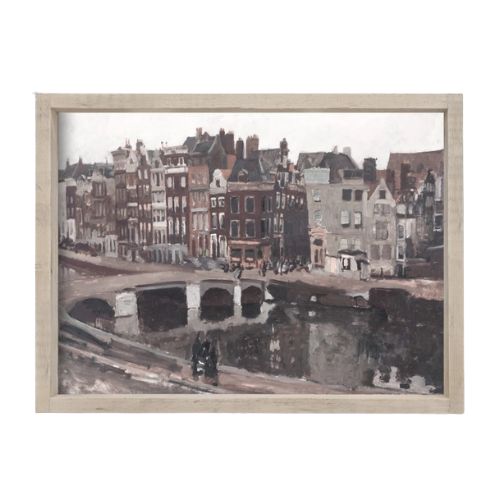 19x13" Canal Houses Painting