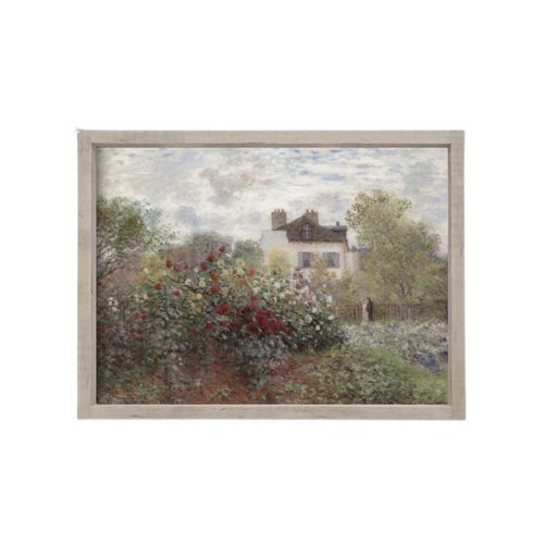 8.5x7" Vintage Garden Painting