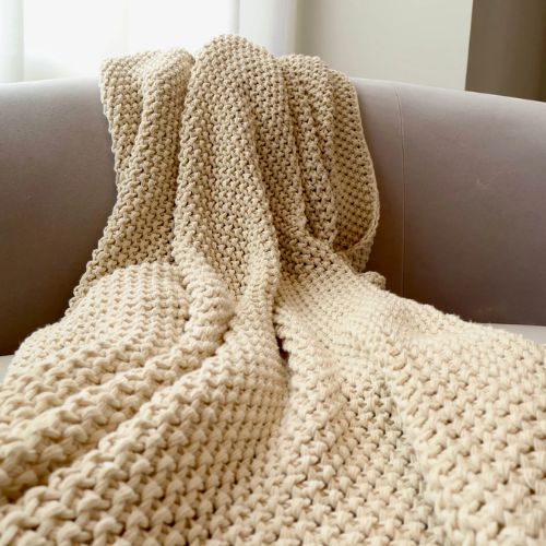 Chunky Cotton Throw - Desert