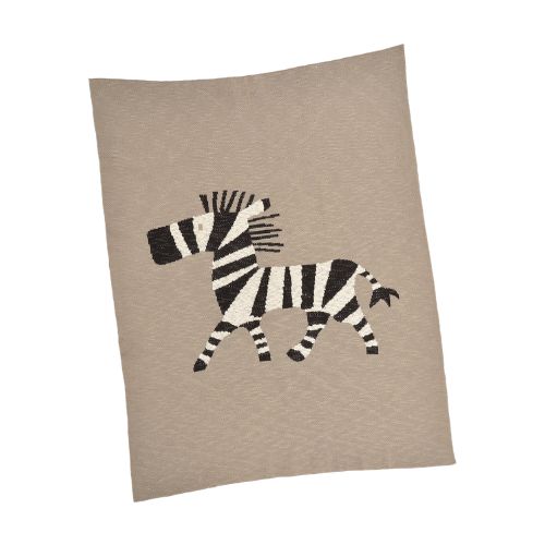 Zach Zebra Baby Blanket