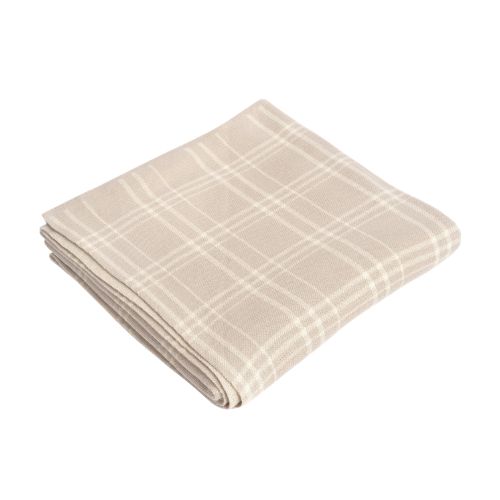 Thomas Plaid Throw - Sand