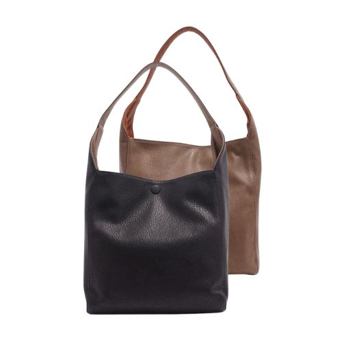 Kendra Reversible Bag, Colour: Black / Fossil