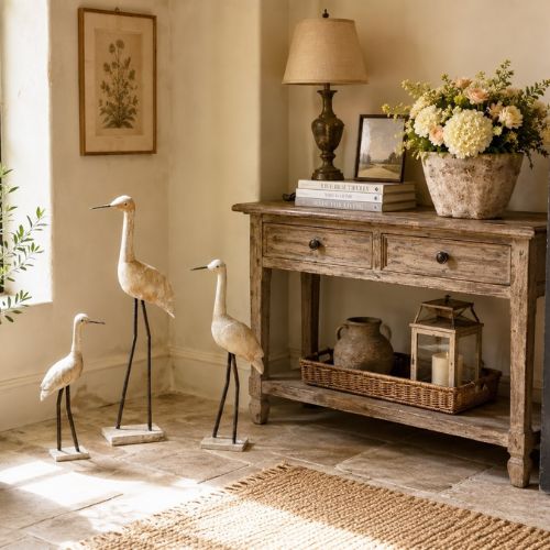 Large Wooden Heron