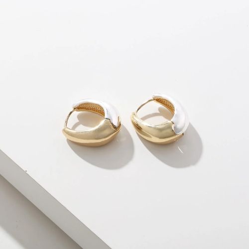 Two-Tone Reversible Hoop Earring