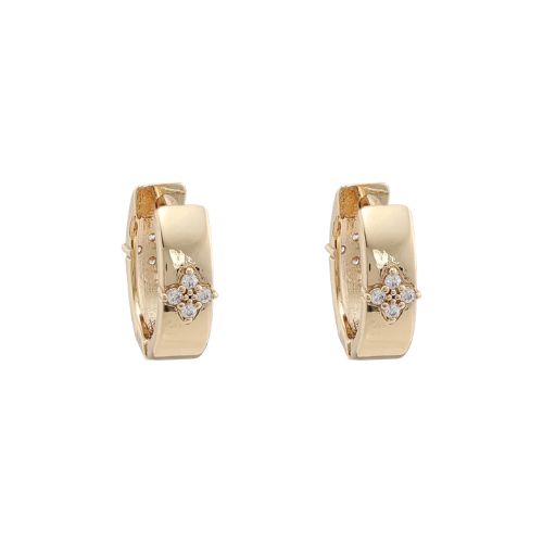 Gold Earrings - Star Crystal