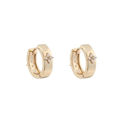 Gold Earrings - Star Crystal