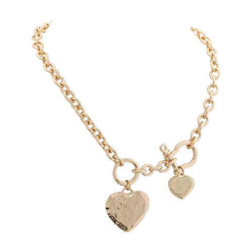 Gold Chain - Two Hearts