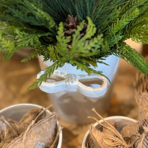 Stoneware Bow Crock
