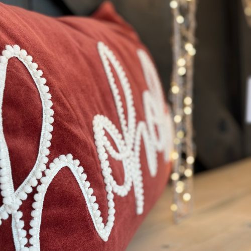 16X24 Ho Ho Ho Velvet Pillow