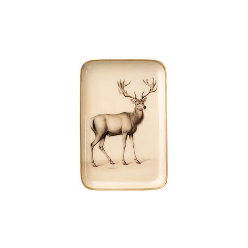 Woodland Stag Enamel Tray S