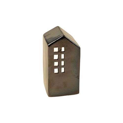 Midnight Ceramic Tea Light House L