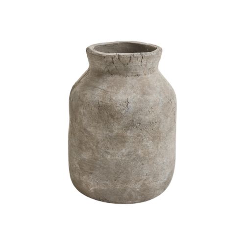 Greige Terracotta Vase