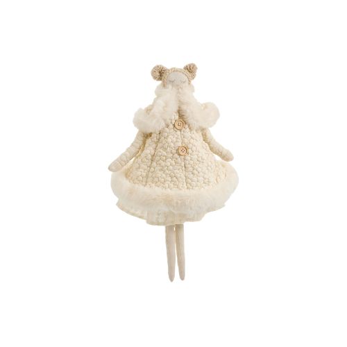 Girl Ornament - Ecru