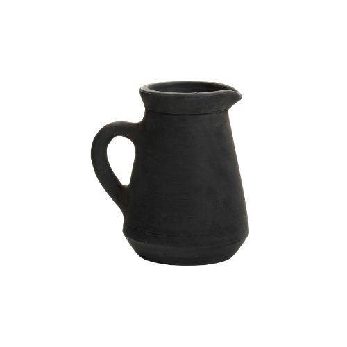 Terracotta Pitcher - Burnt Black