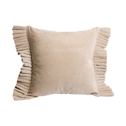 17X17 Velvet Cushion - Beige