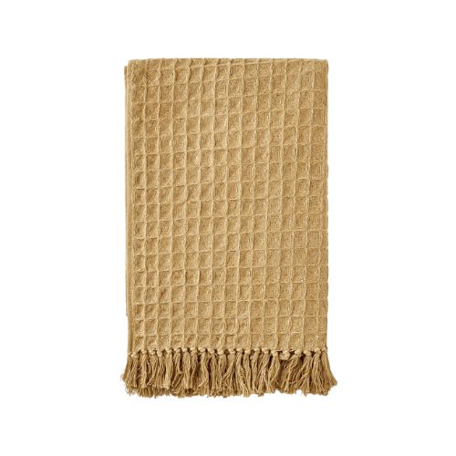 Oversized Waffle Throw - Ginger