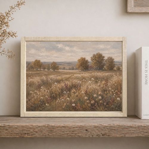 8.5x7" Fall Landscape Painting
