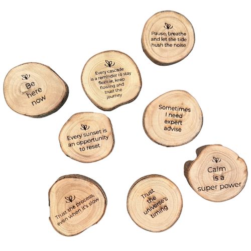 Natural Wood with Custom Quote
