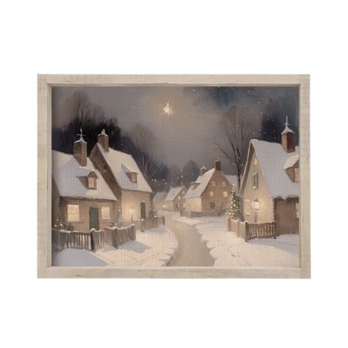 12x9 Christmas Village Painting