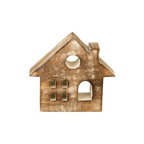 Carved House - Large, Colour: Whitewash