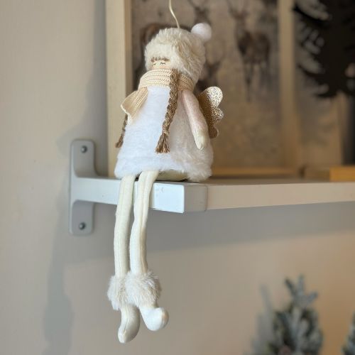 White Fabric Angel Ornament