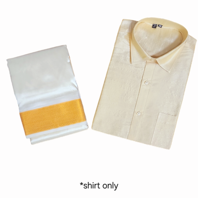 MEN HALF SLEEVE CTN - GOLD