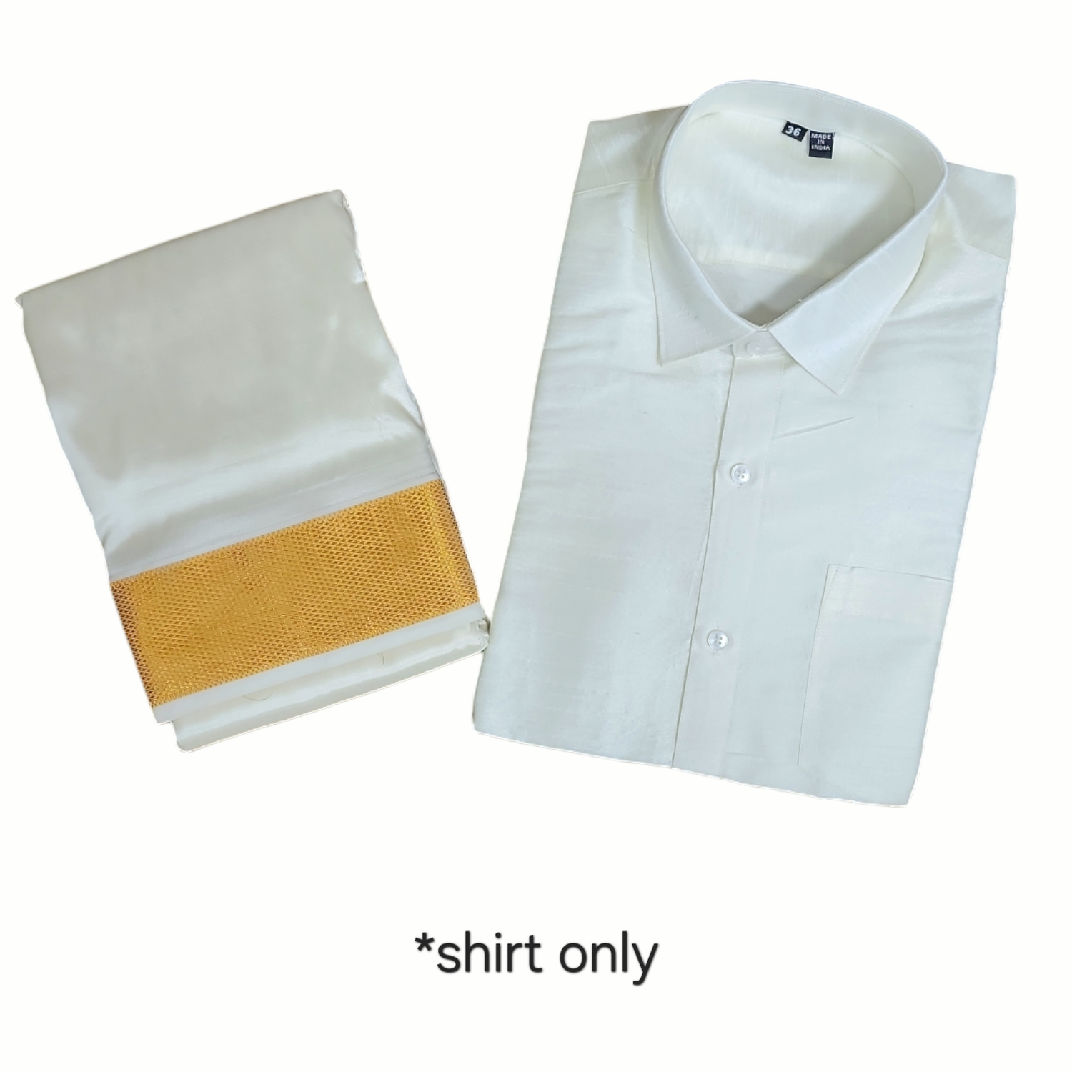 MEN FULL SLEEVE CTN - CREAM