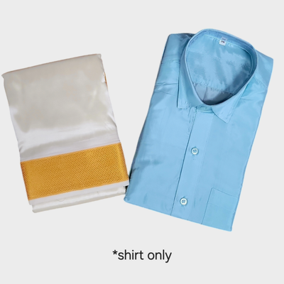 MEN FULL SLEEVE CTN – Blue SILK