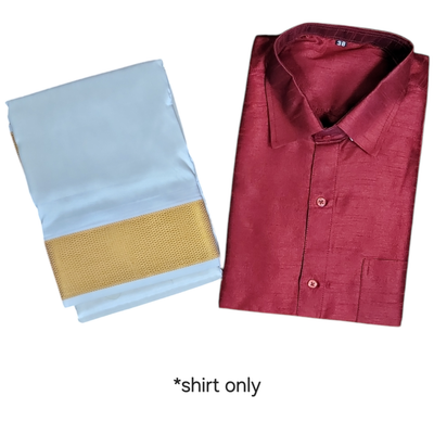 MEN FULL SLEEVE CTN - MAROON