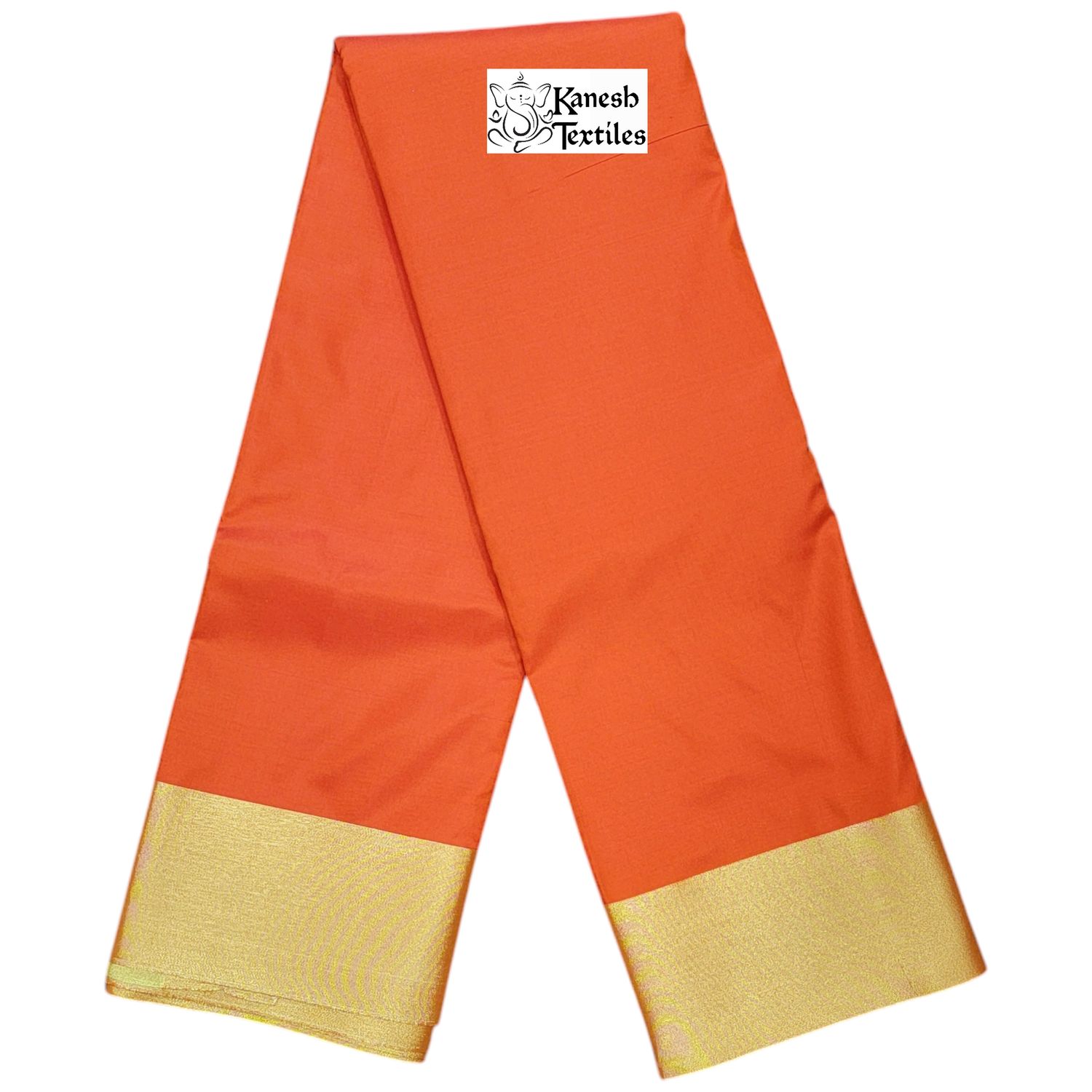 Soft Silk Aura Saree - ORANGE