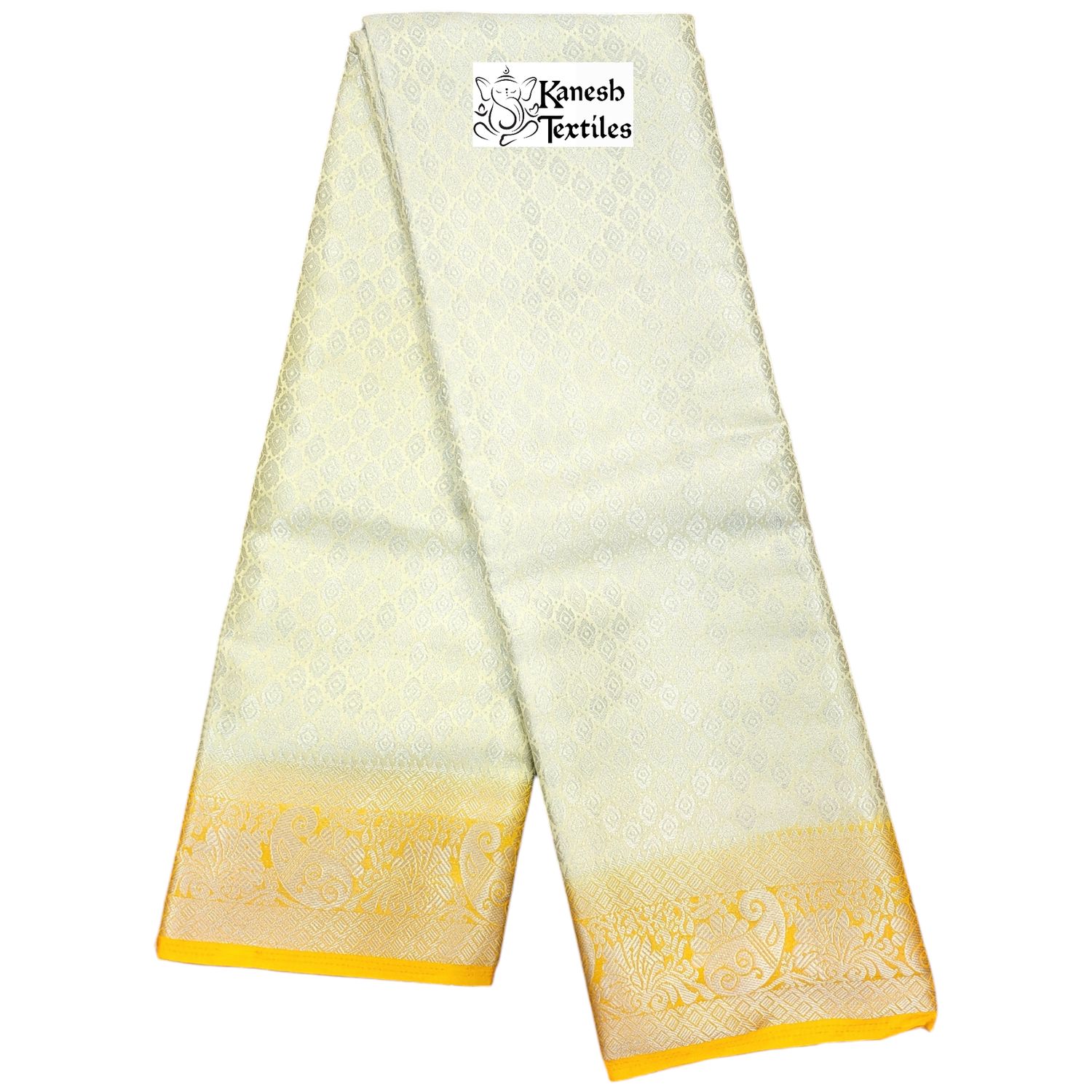 Cotton Silk Banarasi Ranima - 8 PASTEL YELLOW/ORANGE