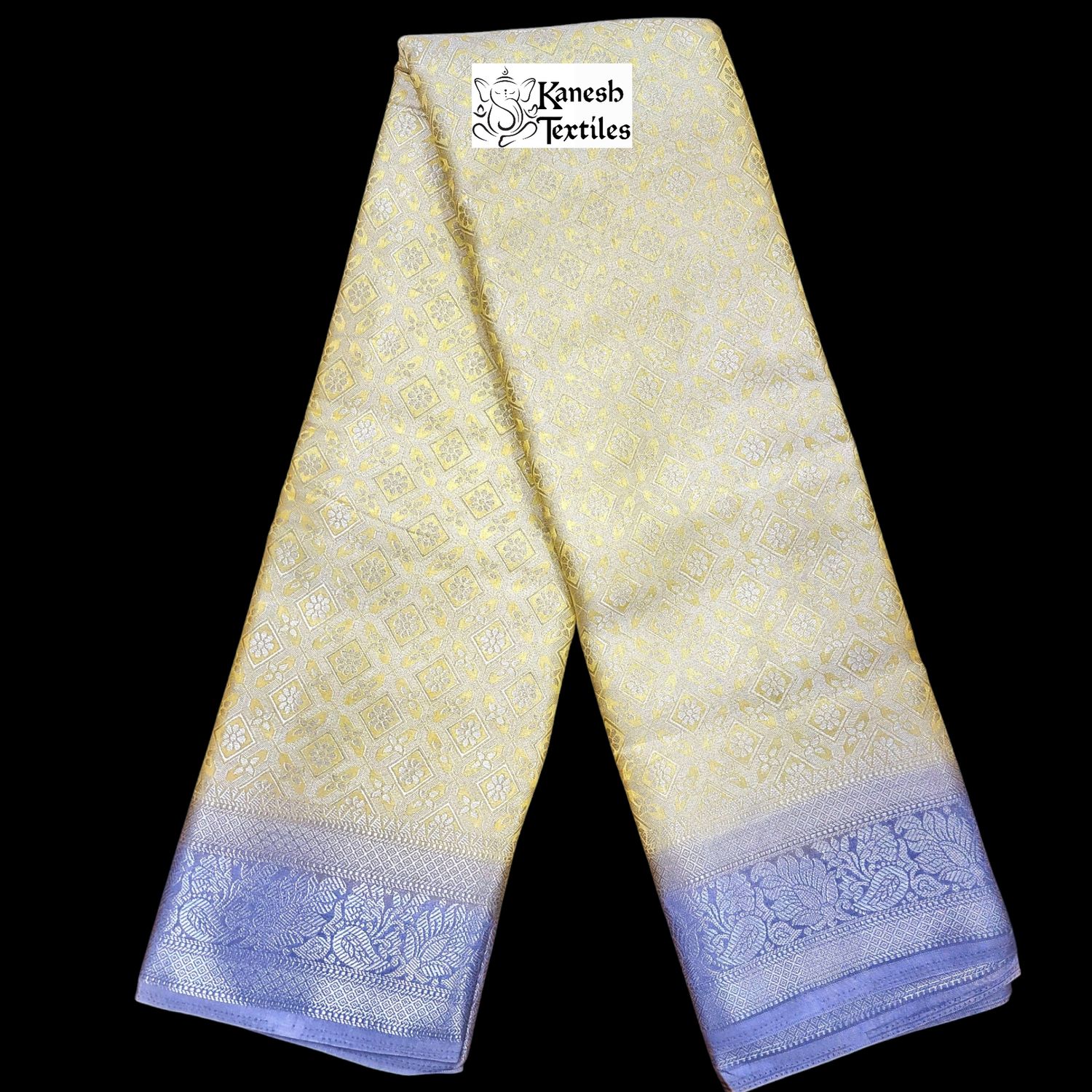 Cotton Silk Banarasi Ranima - 6 PASTEL YELLOW/GREY